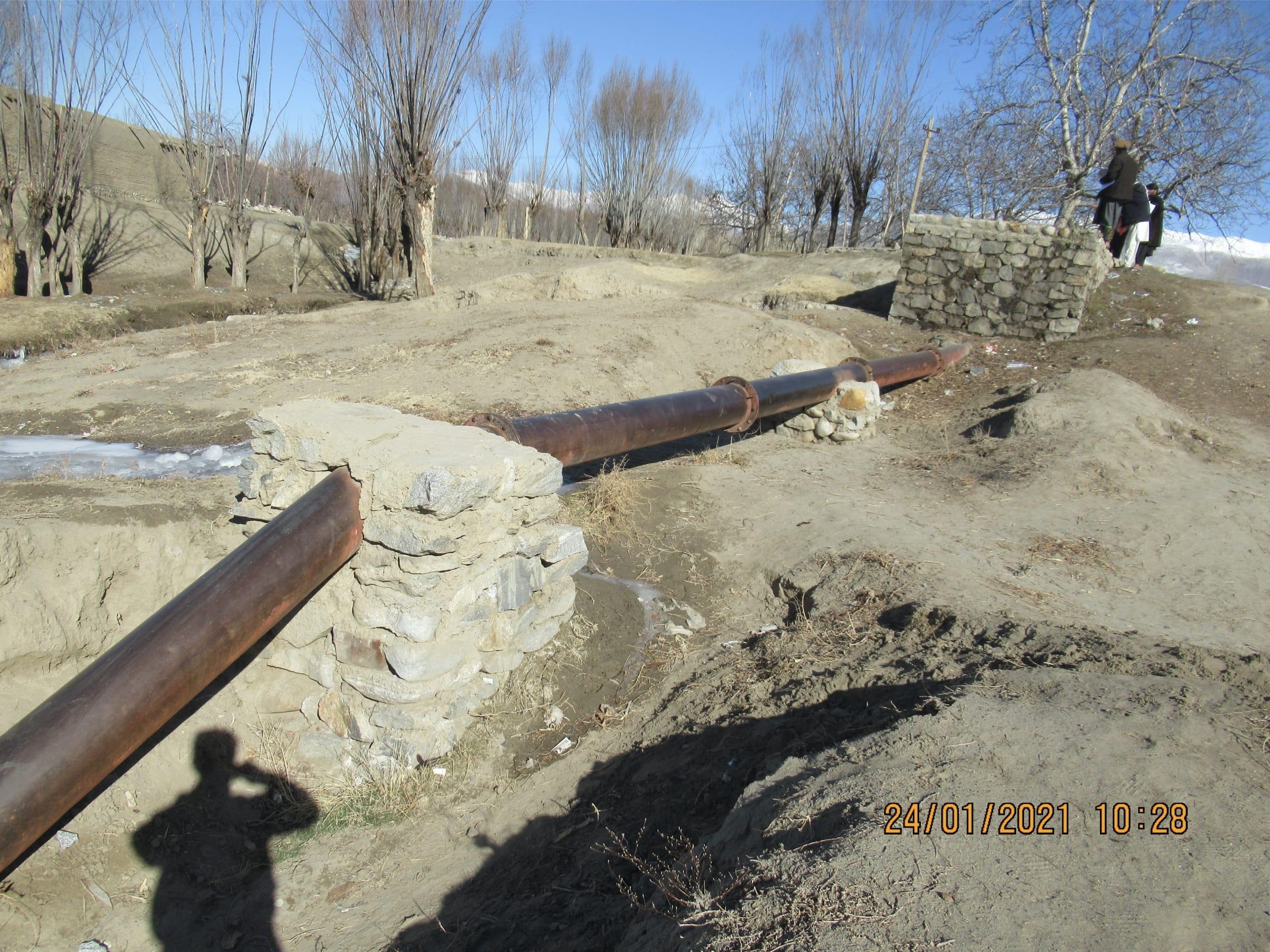 The penstock brings water away from the forebay to the powerhouse.